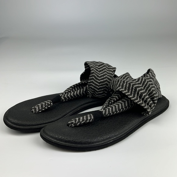 Sanuk Women's Yoga Mat Sling Flip flops Sz: 8 - Picture 2 of 9